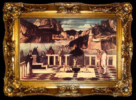 framed  BELLINI, Giovanni Sacred Allegory bh, ta009-2